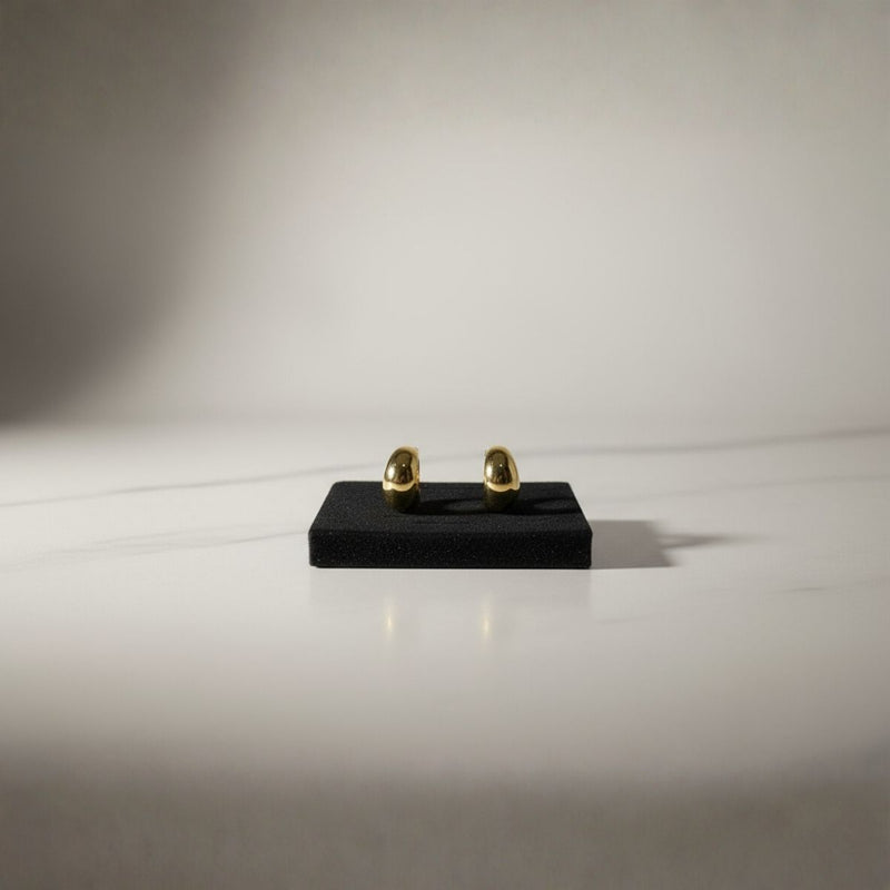 Hilal Tasarım Modern ve Şık Hoop Küpe